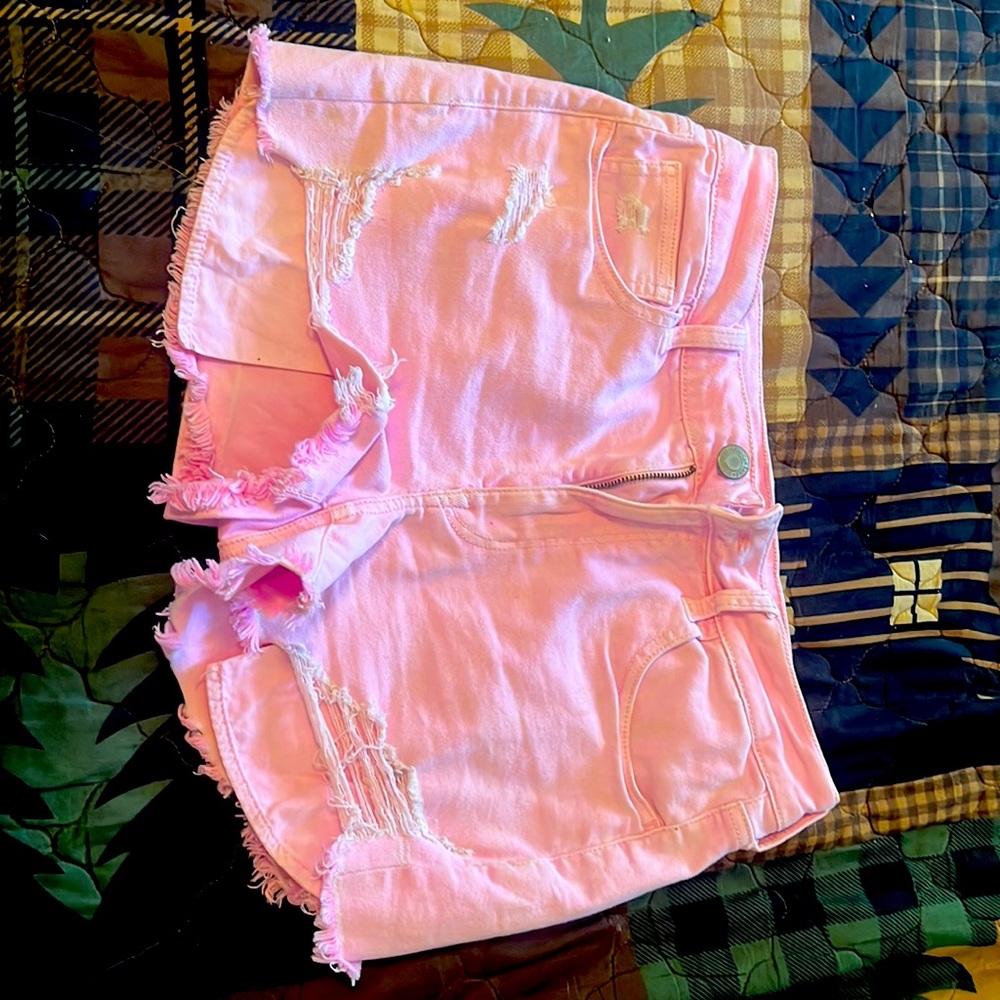 Pink American Eagle Jean Shorts